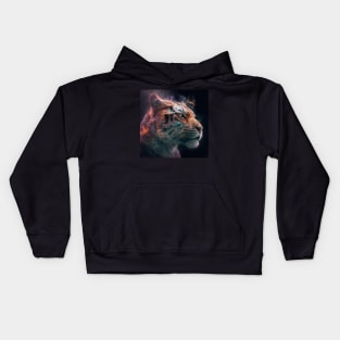 Tiger in Space with unique Design Kids Hoodie